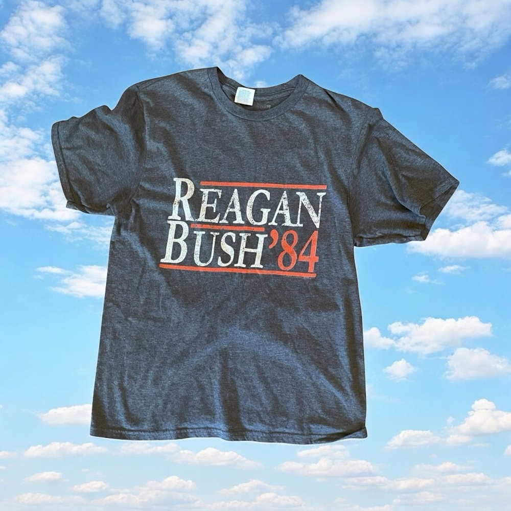 Reagan Bush '84 T-Shirt - Gray